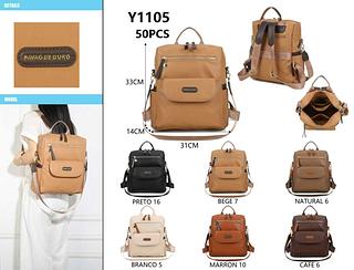 MOCHILA PAVÃO DE OURO EM PU