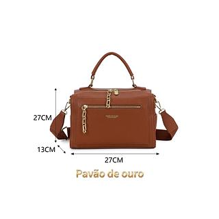 BOLSA BÁU PAVÃO DE OURO