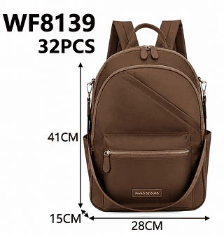 WF8139 MOCHILA PAVÃO DE OURO (NYLON)