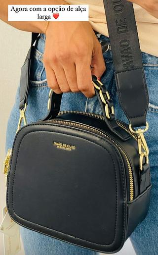 BOLSA PAVÃO DE OURO (ALÇA TECIDO)