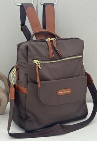 Y1211 MOCHILA PAVÃO DE OURO (NOVAS CORES) (NYLON)
